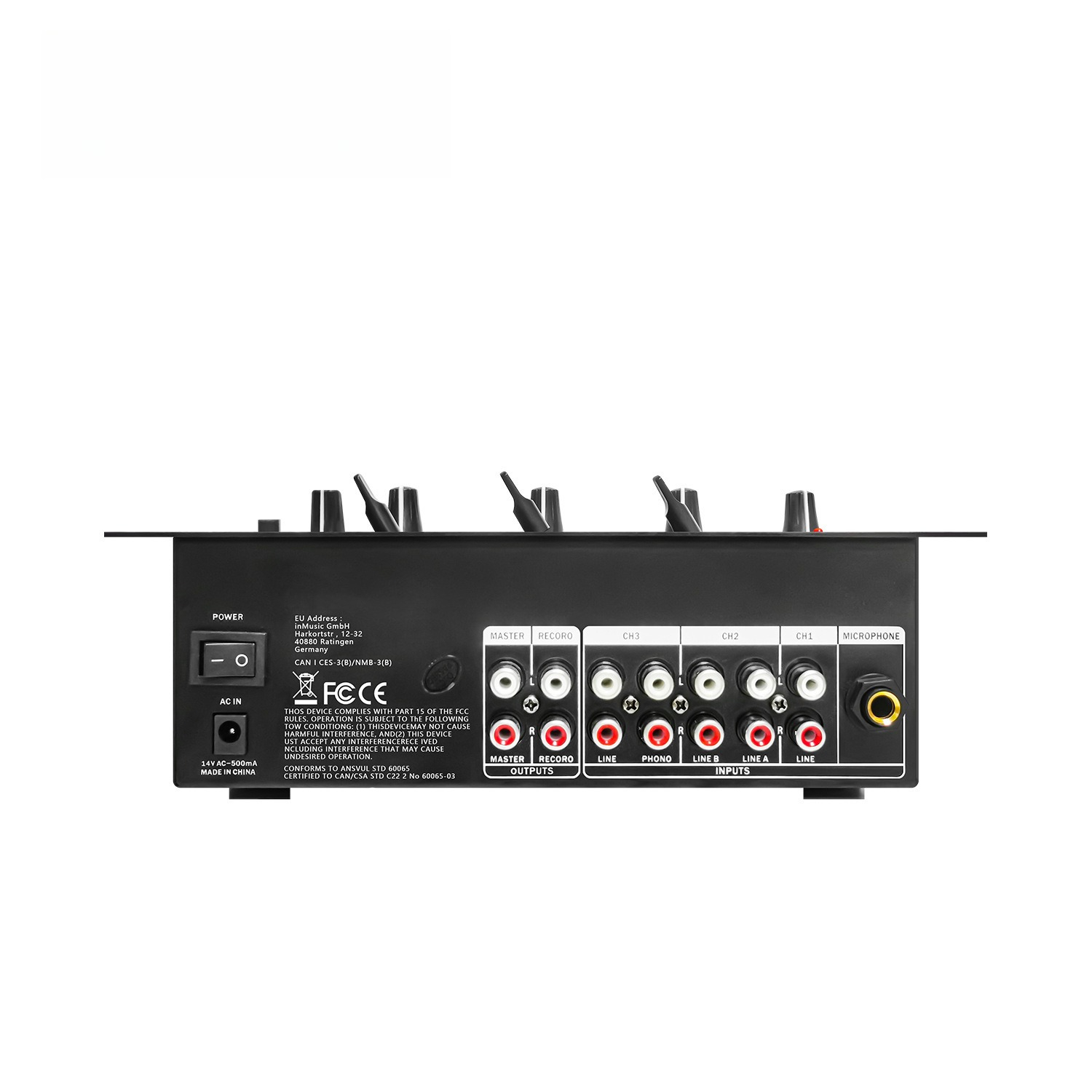 4-Channel DJ Mixer, Profession - Audio Mixer 4 Channel review and price