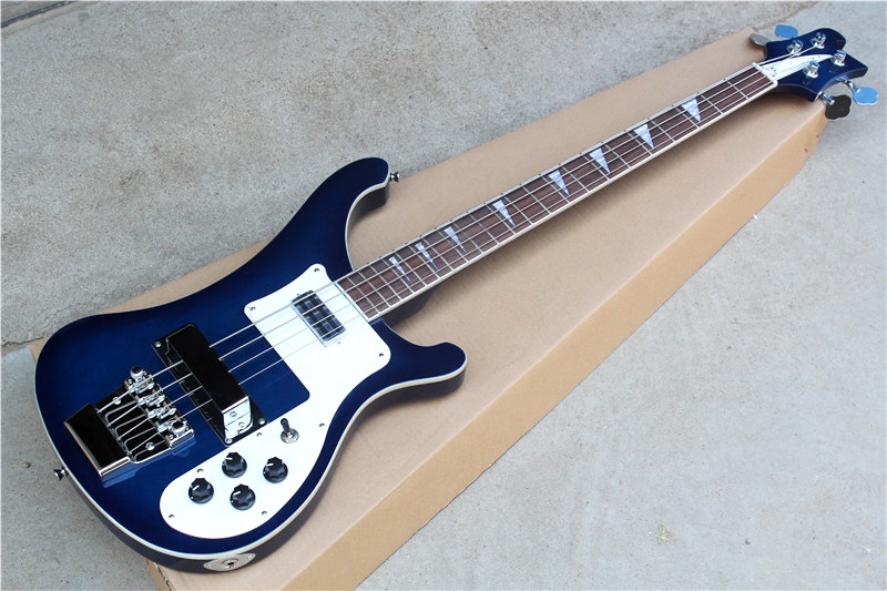 Blue Electric Bass Guitar with - Bass Guitar Strings review and price