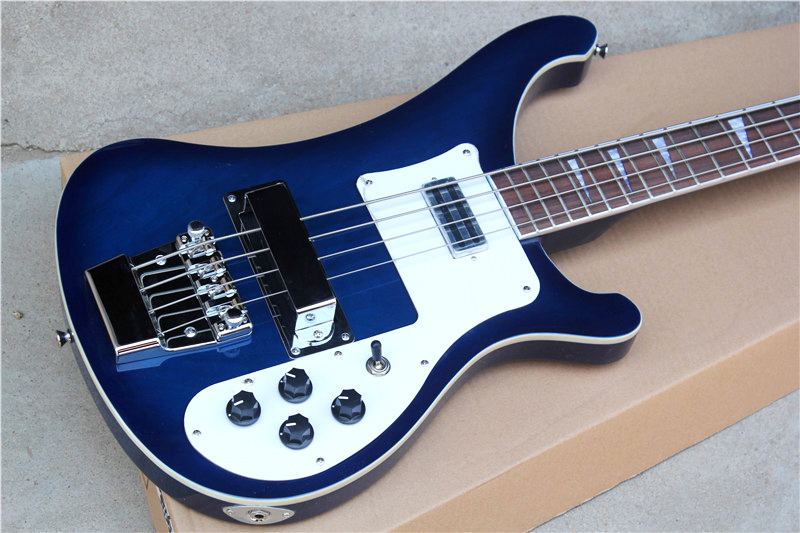 Blue Electric Bass Guitar with - Bass Guitar Strings review and price