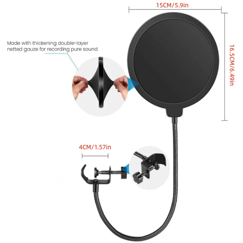 MF6 Mic Accessories Metal PoP  - Recording Pop Filter review and price