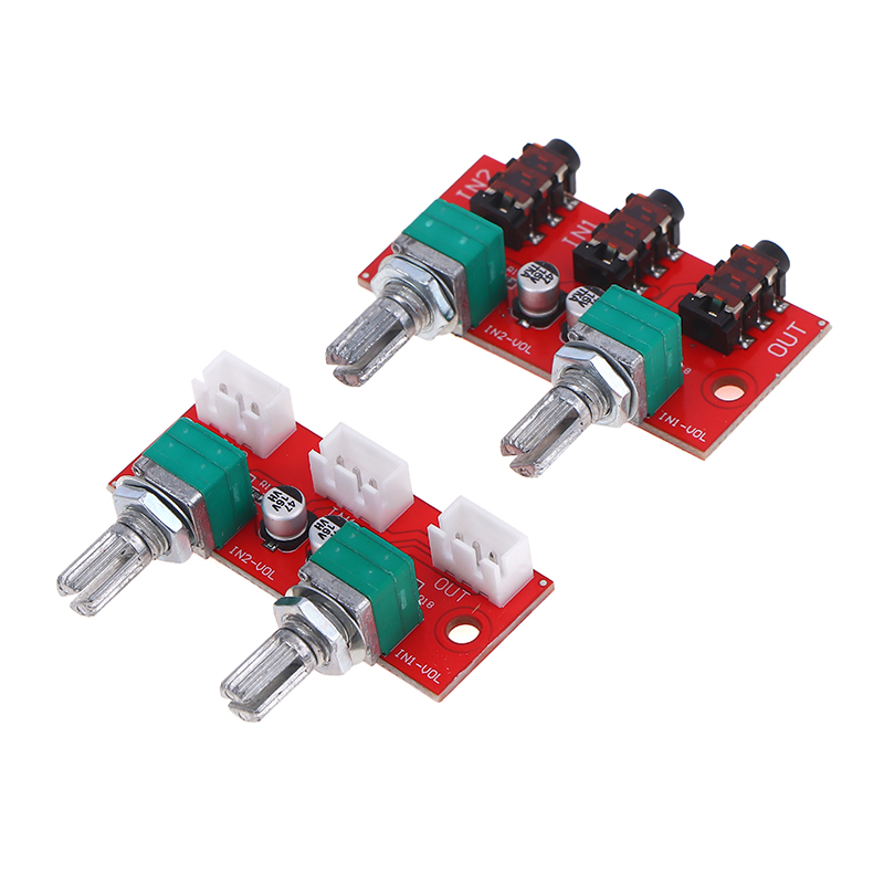 1Pc Dual Channel Stereo Passiv - Audio Music Mixer review and price