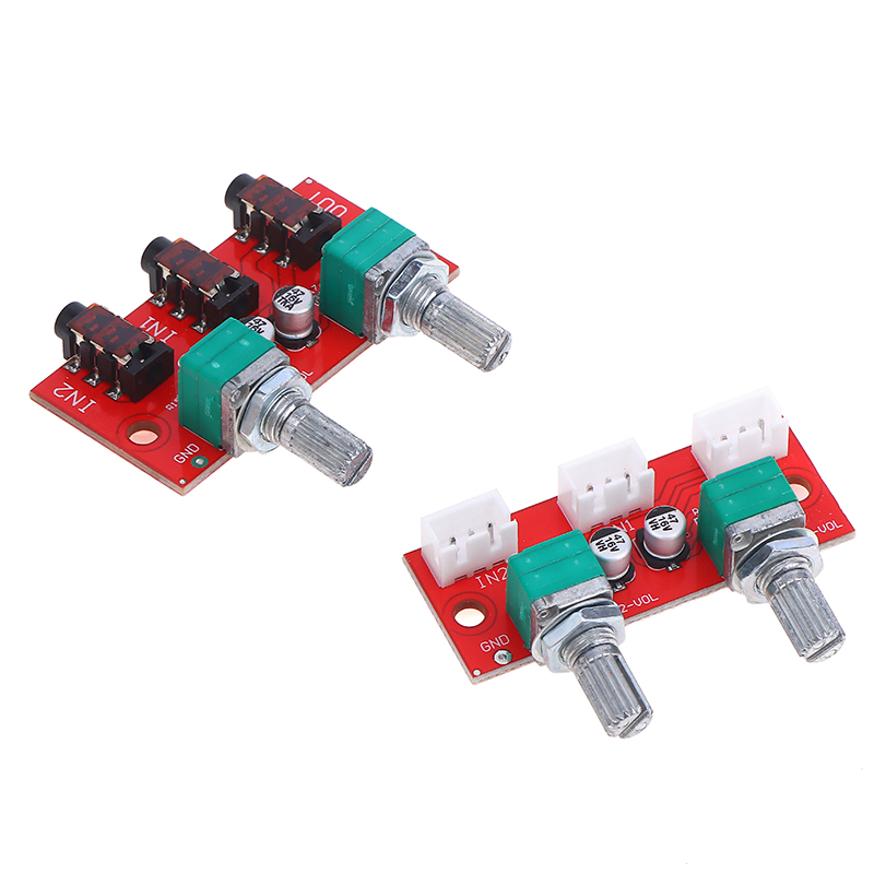 1Pc Dual Channel Stereo Passiv - Audio Music Mixer review and price