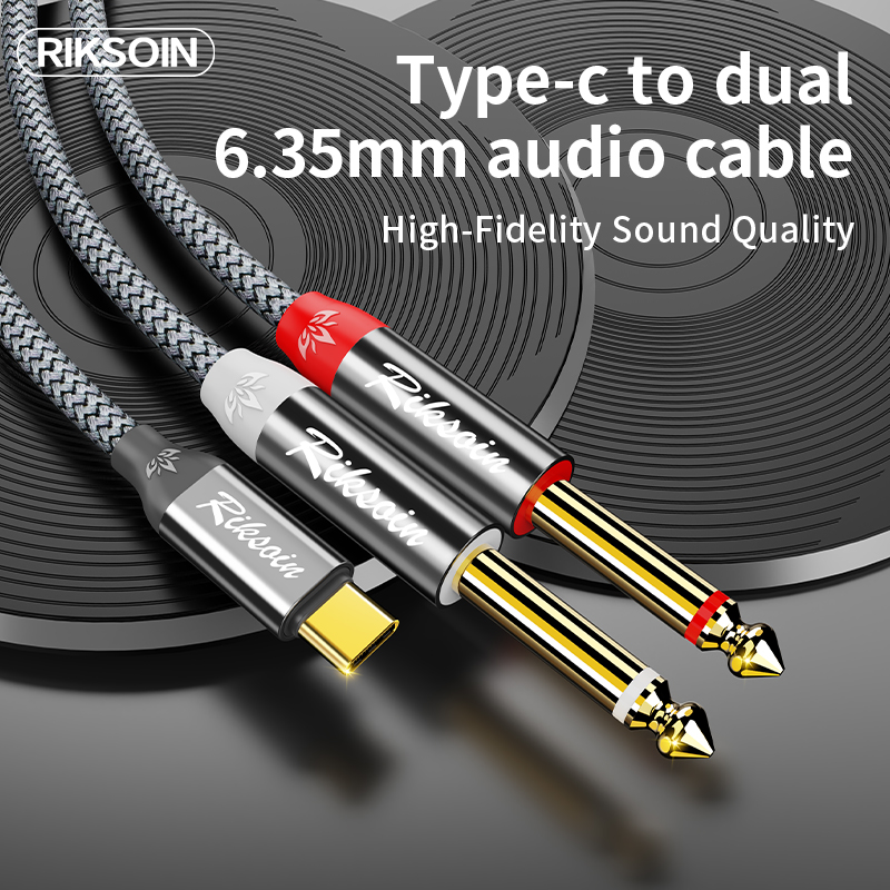USB Type C to Dual 6.35mm TS A - Audio Music Mixer review and price