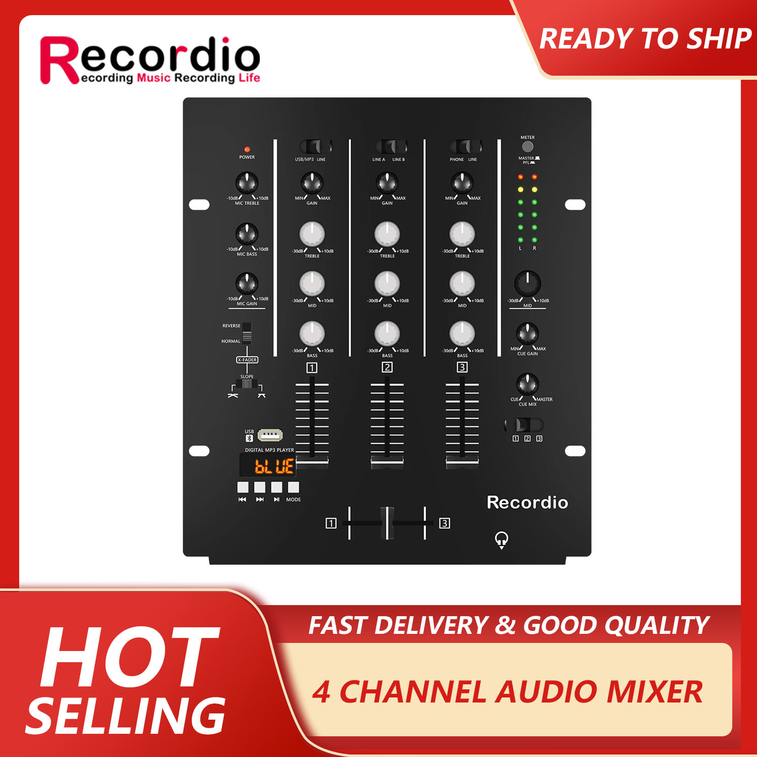 GAX-DM4 OEM  Professional 4-ch - Audio Mixer 4 Channel review and price
