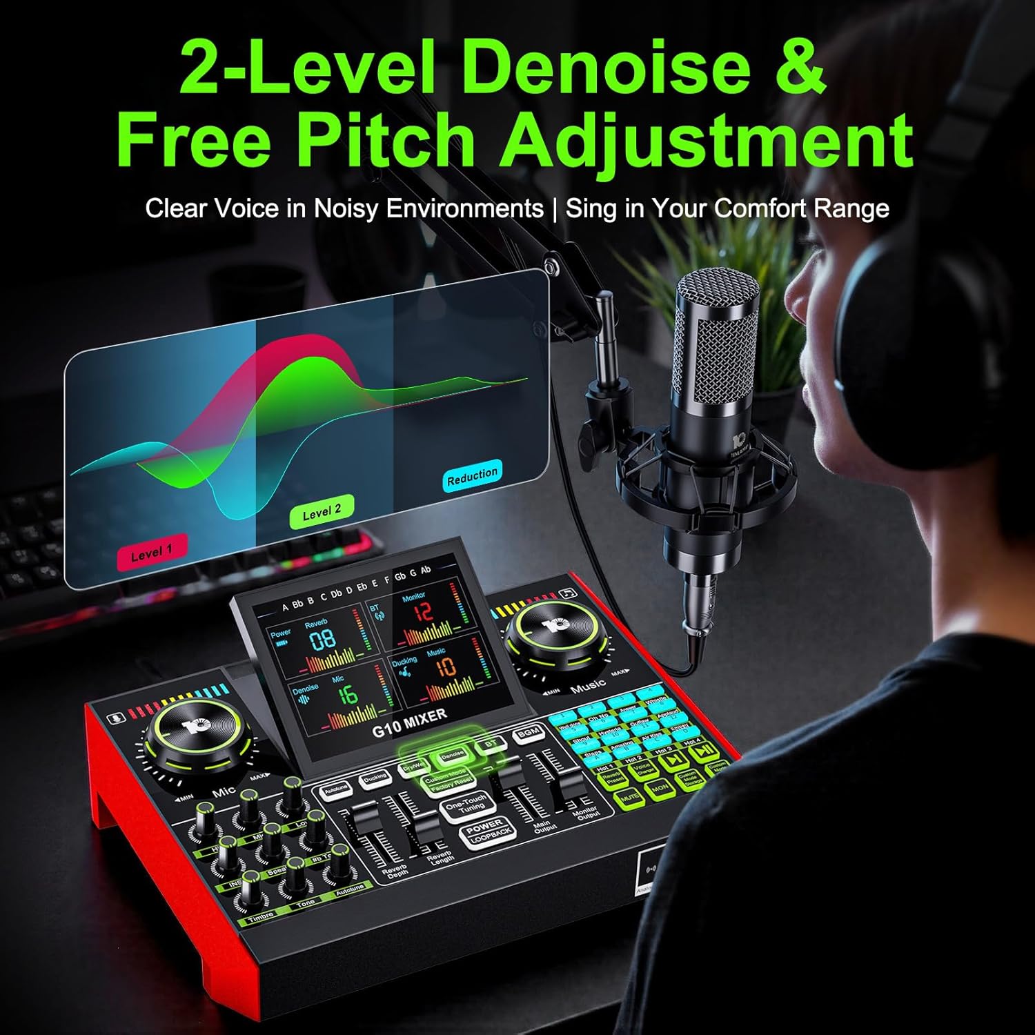 Tenlamp G10 Live Streaming Aud - Audio Music Mixer review and price