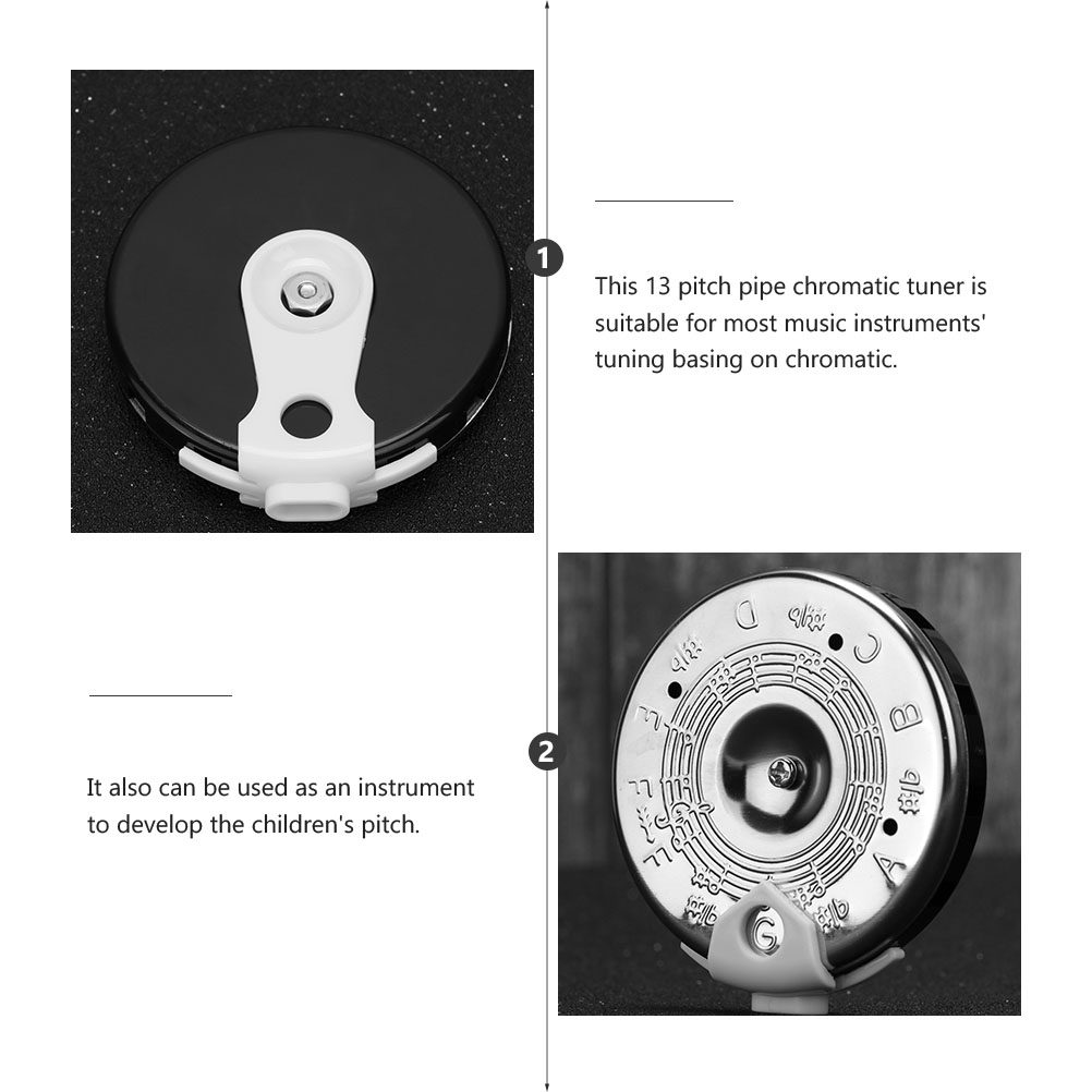 2Pcs 13 Tone Guitar Tuner Pitc - Pitch Pipe Key review and price