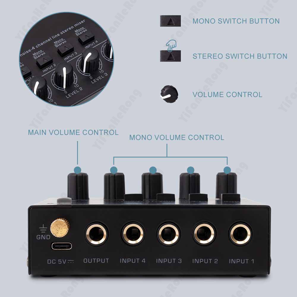 MAX400 Mixer Mini Low Noise So - Audio Mixer 4 Channel review and price