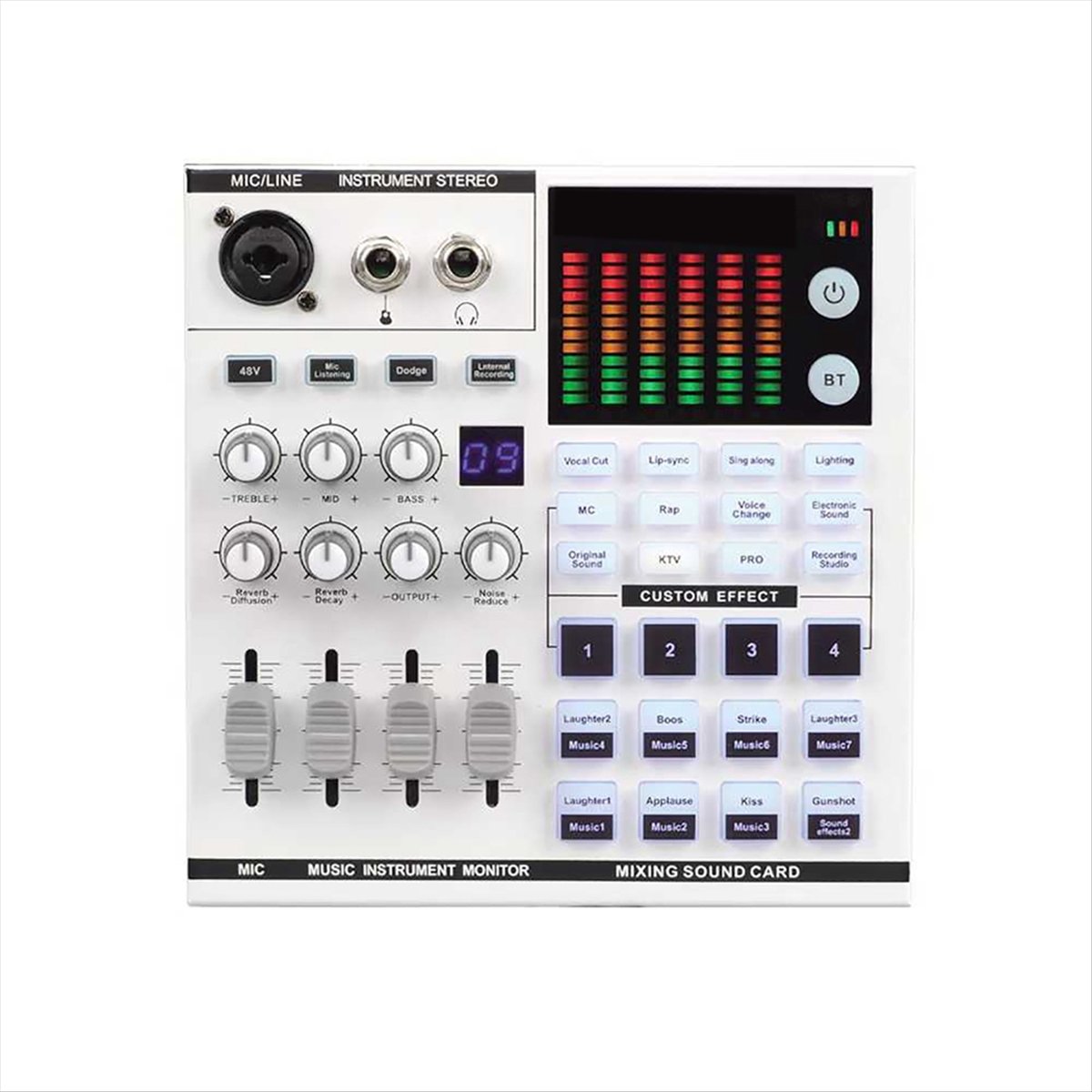 DTC5 SN800 Live Sound Card Voi - Audio Music Mixer review and price