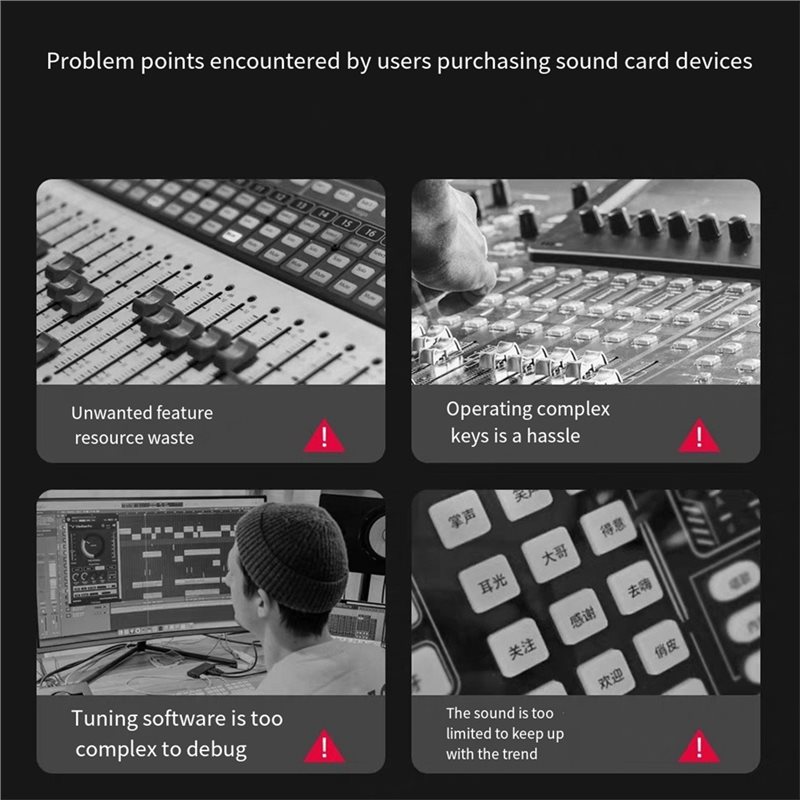 ABKQ-SC3 Gaming Audio Mixer St - Audio Mixer 4 Channel review and price