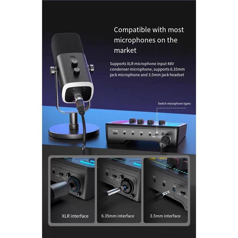 ABKQ-SC3 Gaming Audio Mixer St - Audio Mixer 4 Channel review and price